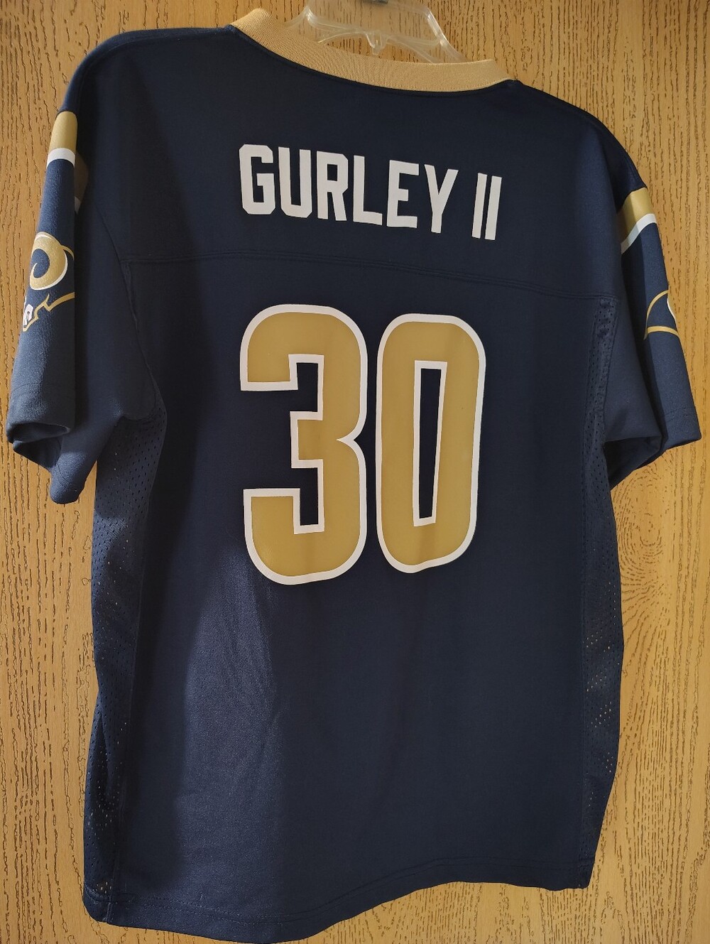 Rams Gurley II #30 Navy & Gold Football Jersey